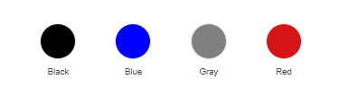 red black blue gray